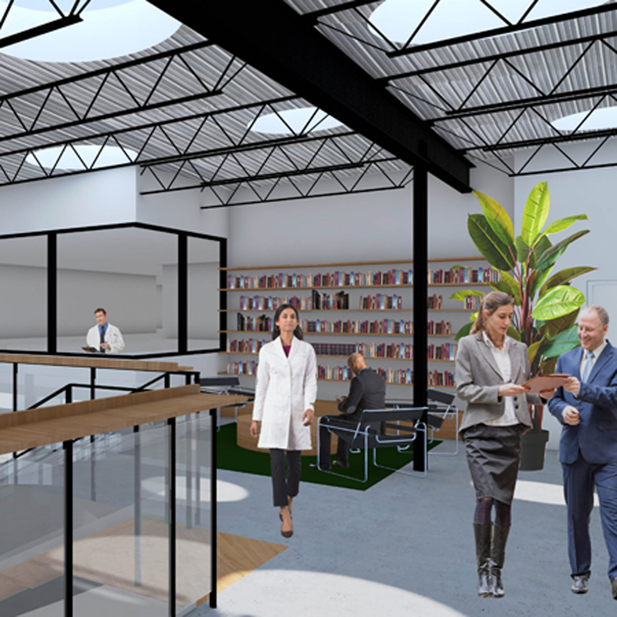 Public Facilities Interior rendering of a public facility